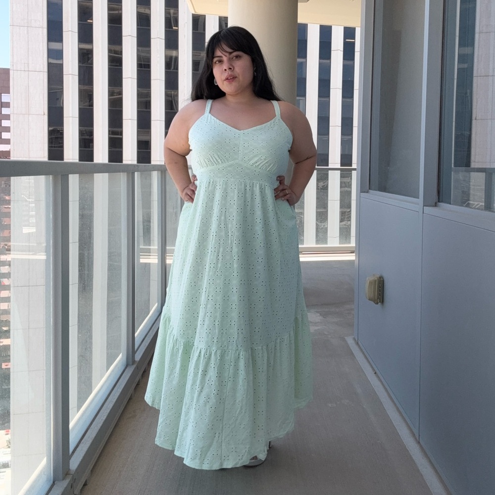 Mint Green Sleeveless Maxi Dress